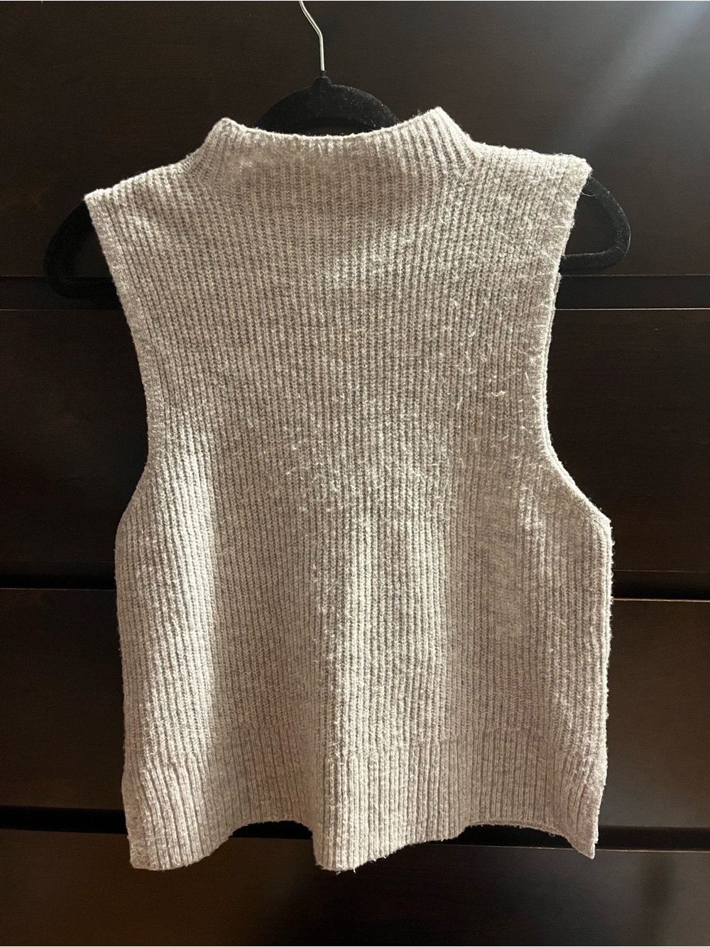 Grey Knit Sweater Vest